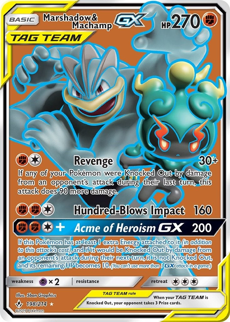 Image for Marshadow & Machamp GX (198) (Full Art) (198/214) (SM - Unbroken Bonds) - Pokemon