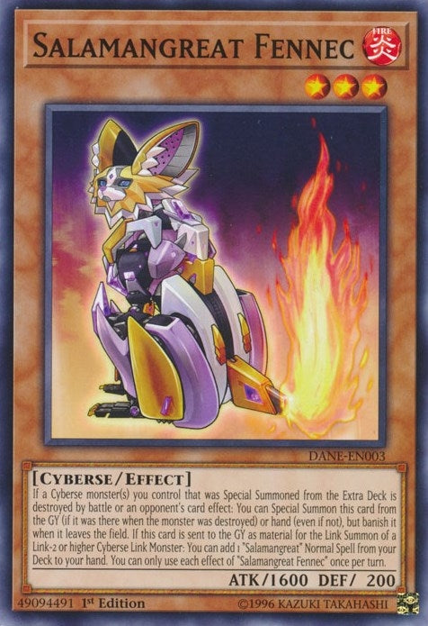 Salamangreat Fennec (3) (DANE) - YuGiOh Single