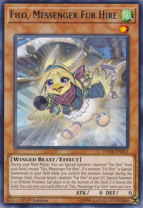 Filo Messenger Fur Hire (15) (DANE) - YuGiOh Single