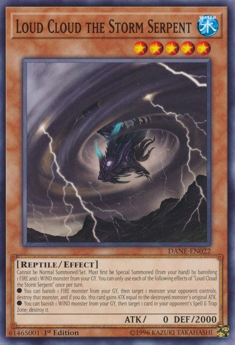 Loud Cloud the Storm Serpent (22) (DANE) - YuGiOh Single
