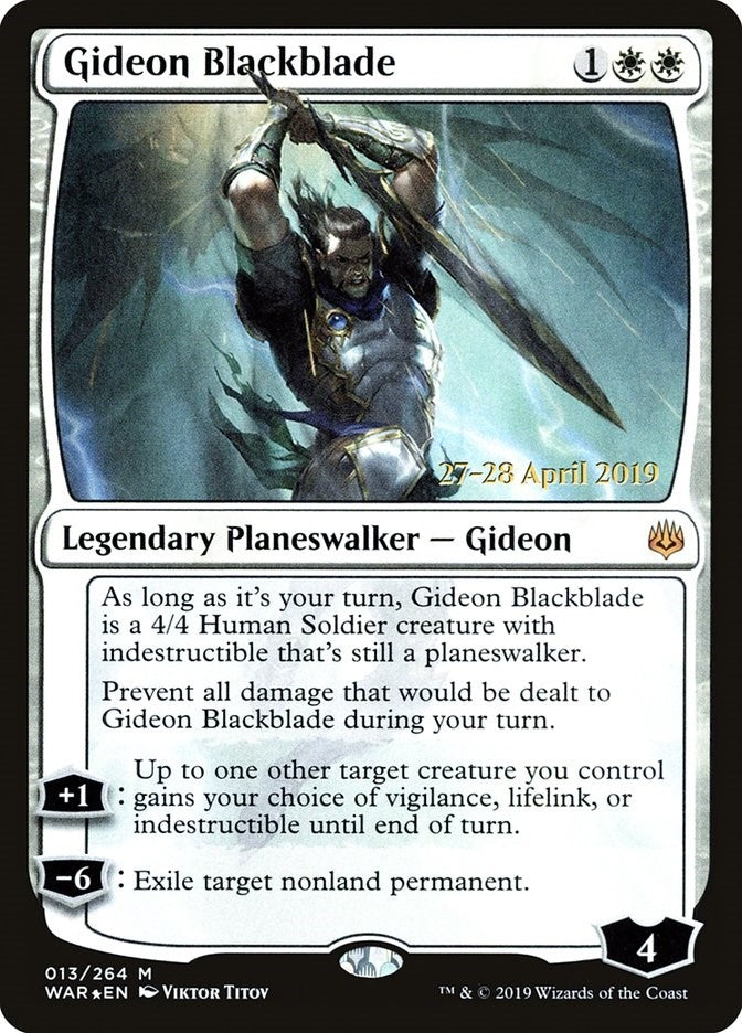 Gideon Blackblade (13) [PRE] - MTG Single