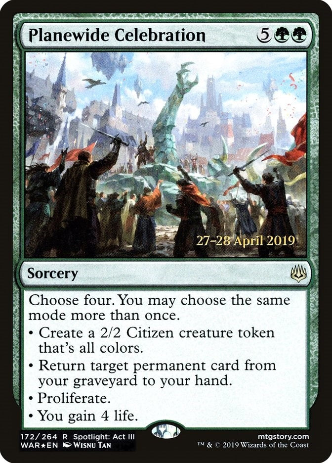 Planewide Celebration (172) [PRE] - MTG Single