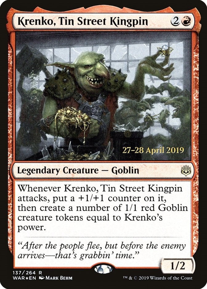 Krenko Tin Street Kingpin (137) [PRE] - MTG Single