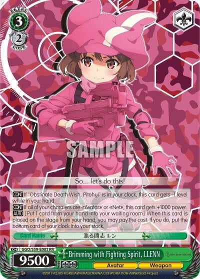 Brimming with Fighting Spirit LLENN (59003) [GGO/S59] - Weiss Schwarz Single