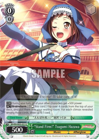 ’Stand Firm!’ Tsugumi Hazawa (3031) [BD/EN-W03] - Weiss Schwarz Single