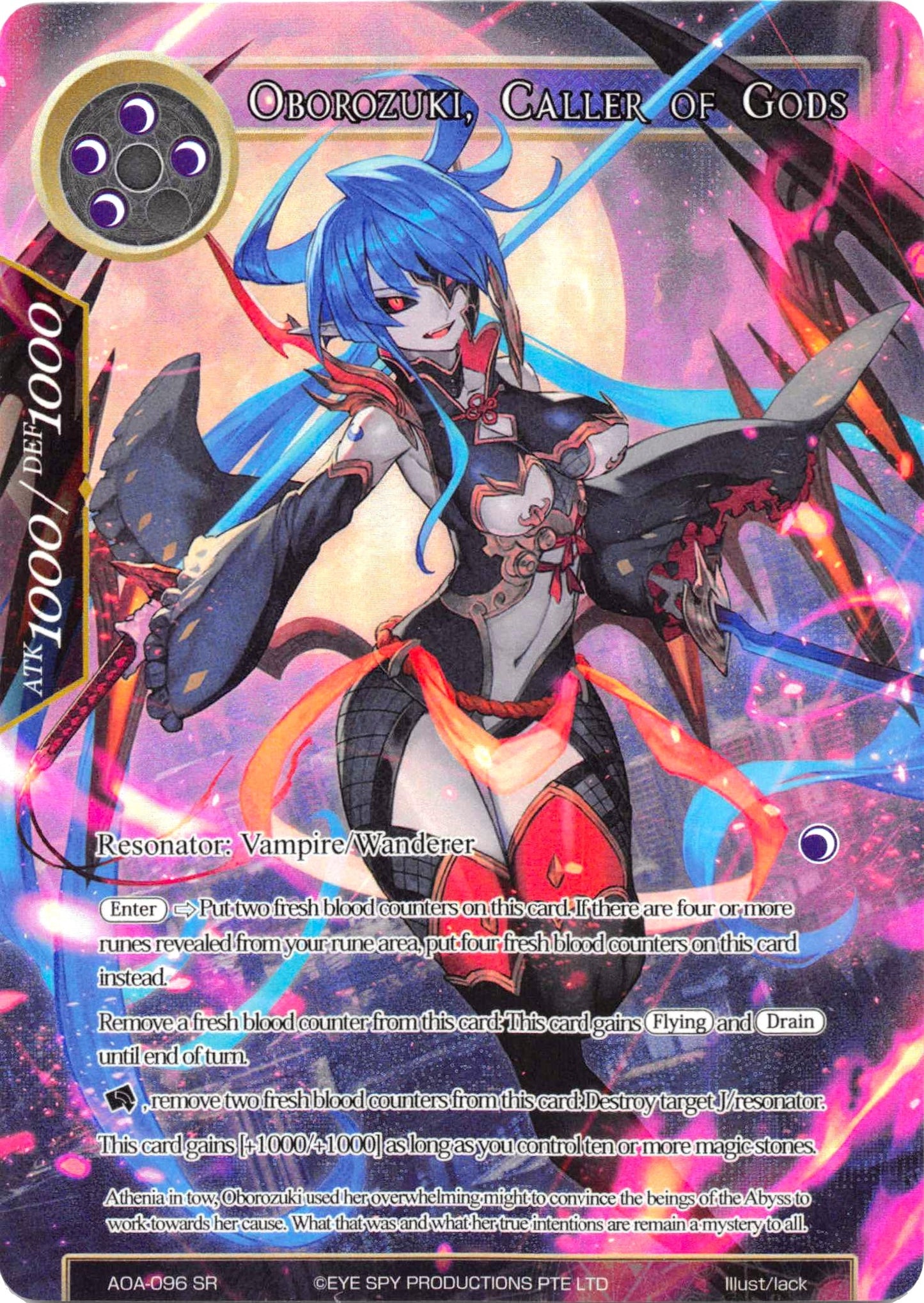 Oborozuki Caller of Gods (Full Art) (96) [AOA] - Force of Will Single