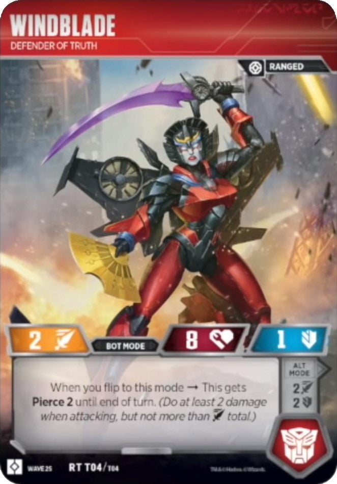 Windblade - Defender of Truth (Wave 2S - Bumblebee vs Megatron) (4) [TRW2] - Transformers TCG Single
