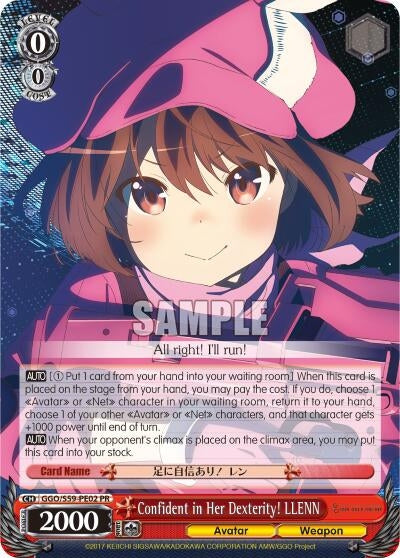 Confident in Her Dexterity! LLENN (5902) [GGO/S59] - Weiss Schwarz Single