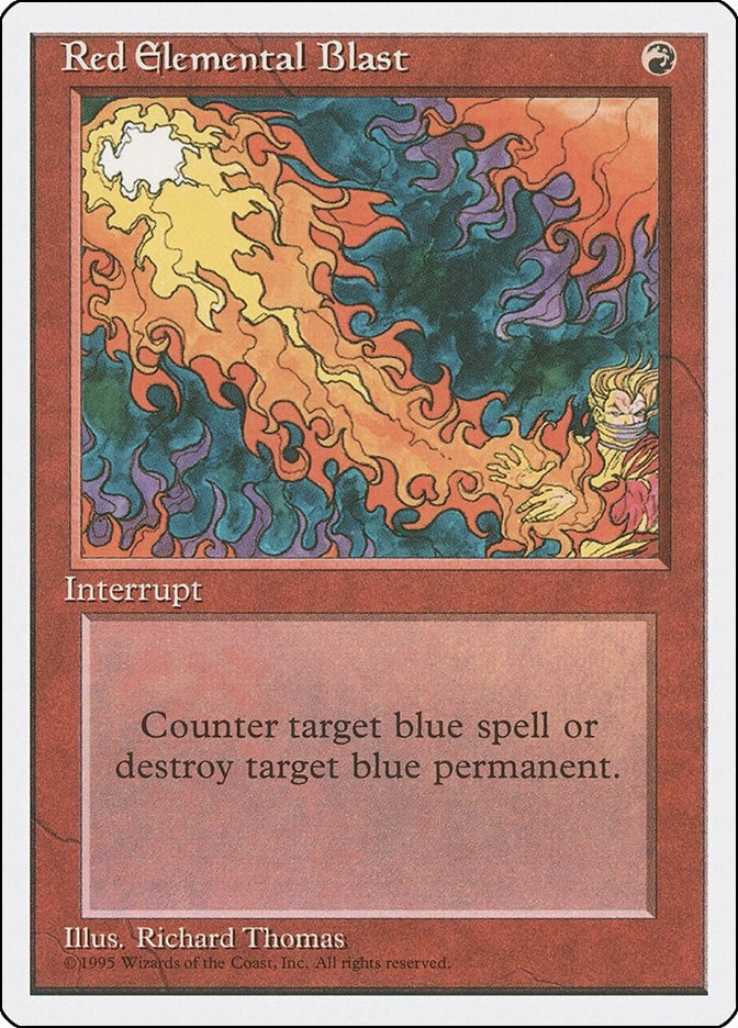 Red Elemental Blast [4ED] - MTG Single