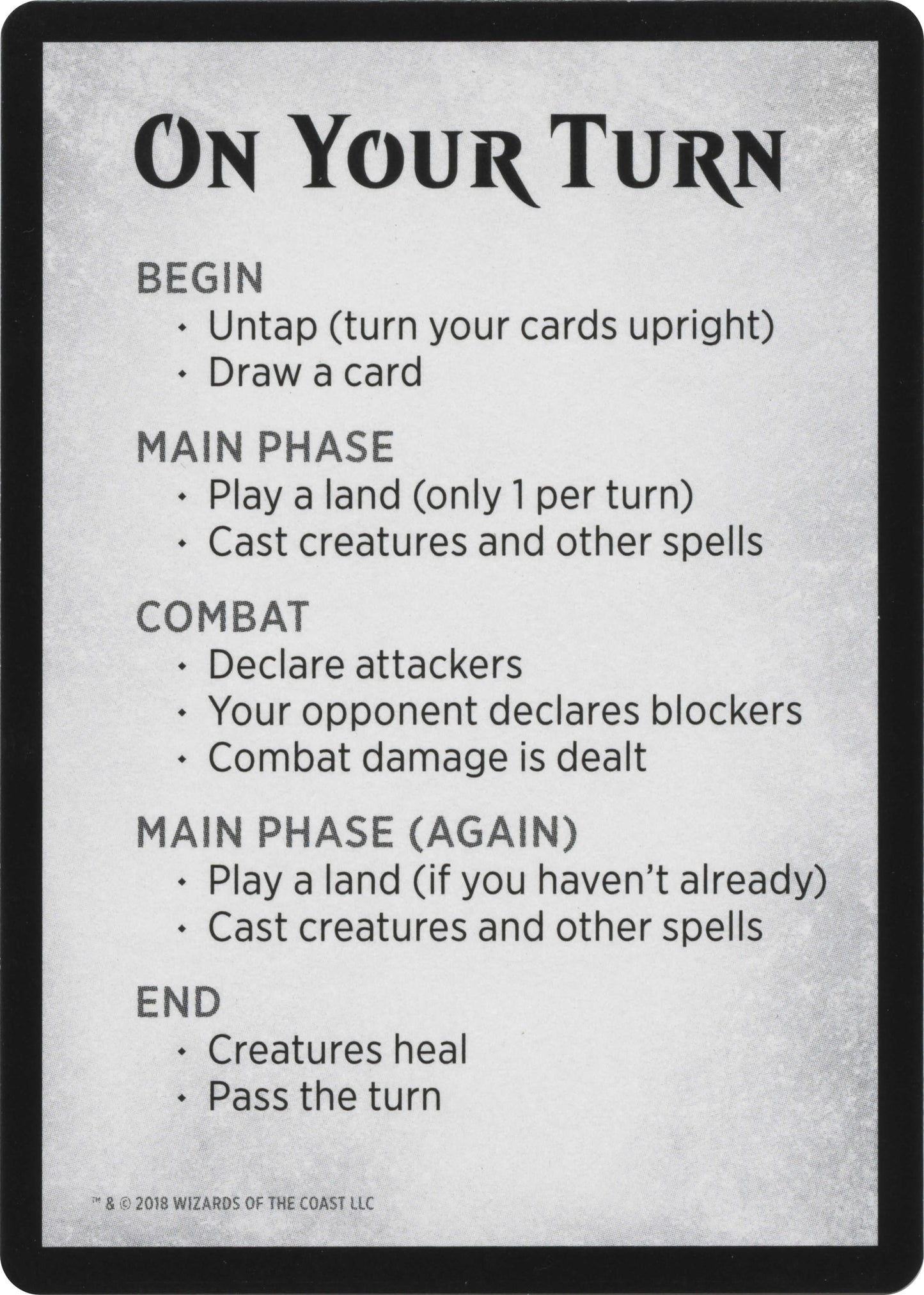 Rules Card (WAR Bundle) (0) [UMP] - MTG Single