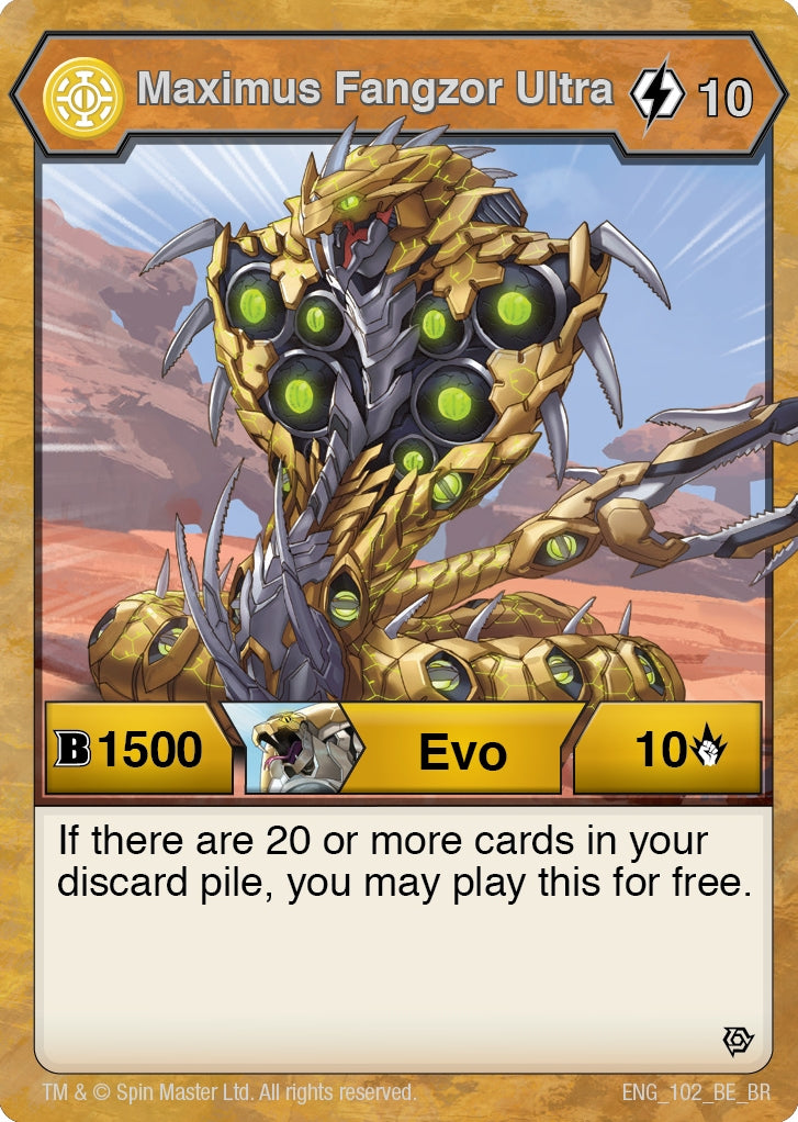 Maximus Fangzor Ultra (102) [BR] - Bakugan TCG Single