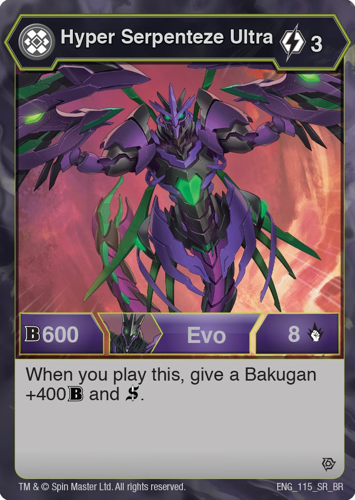 Hyper Serpenteze Ultra (115) [BR] - Bakugan TCG Single