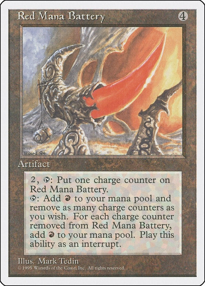 Red Mana Battery [4ED] - MTG Single