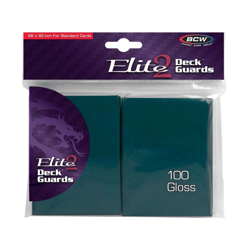 Image for Elite2 Deck Guards - Glossy Standard - Teal (100-Pack) - Card Sleeves