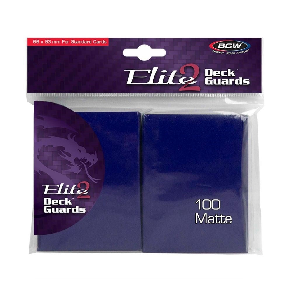 Image for Elite2 Deck Guards - Matte Standard - Blue (100-Pack) - Card Sleeves