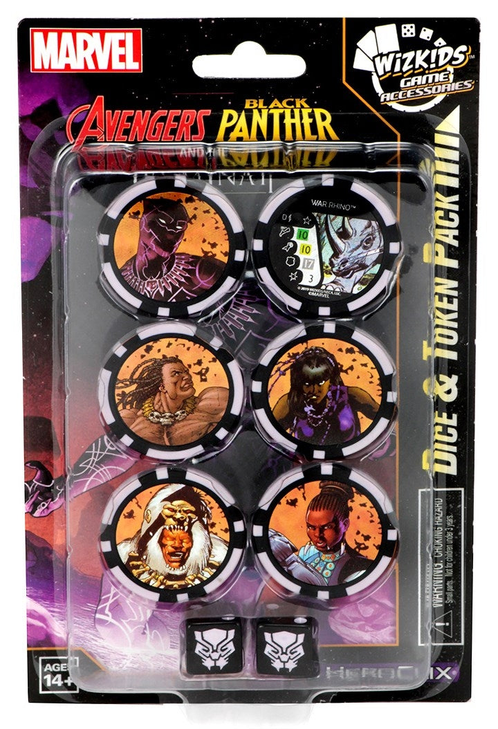 Avengers Black Panther and the Illuminati Dice & Token Pack [ABPI] - Heroclix Sealed