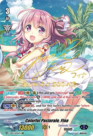Colorful Pastorale Fina (SSP) (Gold Signature) (504) [V-EB05] - Cardfight Vanguard Single