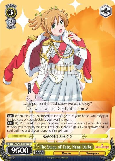 The Stage of Fate Nana Daiba (5606) [RSL/S56] - Weiss Schwarz Single