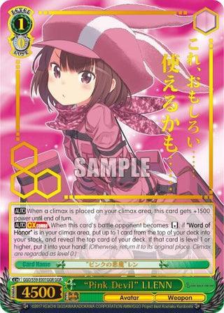 ’Pink Devil’ LLENN (GGR) (59001) [GGO/S59] - Weiss Schwarz Single