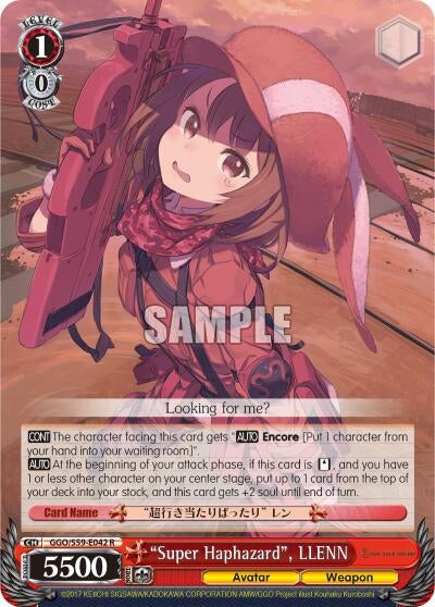 ’Super Haphazard’ LLENN (59042) [GGO/S59] - Weiss Schwarz Single