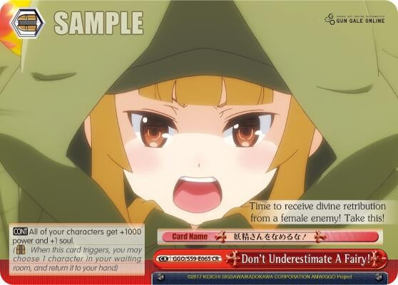 Don’t Underestimate A Fairy! (59065) [GGO/S59] - Weiss Schwarz Single