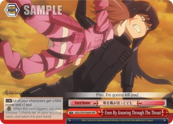Even By Gnawing Through The Throat (RRR) (59066) [GGO/S59] - Weiss Schwarz Single