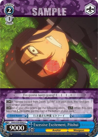 Excessive Excitement Pitohui (59092) [GGO/S59] - Weiss Schwarz Single