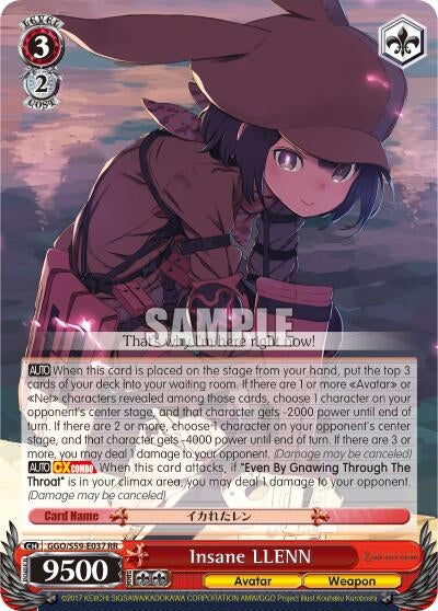 Insane LLENN (59037) [GGO/S59] - Weiss Schwarz Single