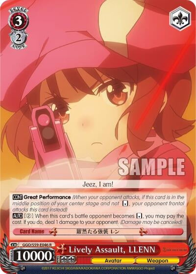 Lively Assault LLENN (59046) [GGO/S59] - Weiss Schwarz Single