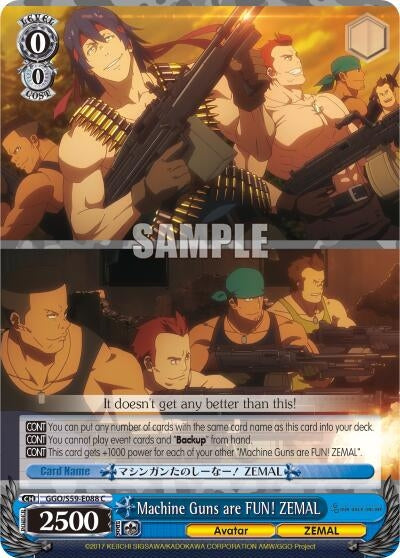 Machine Guns are FUN! ZEMAL (59088) [GGO/S59] - Weiss Schwarz Single