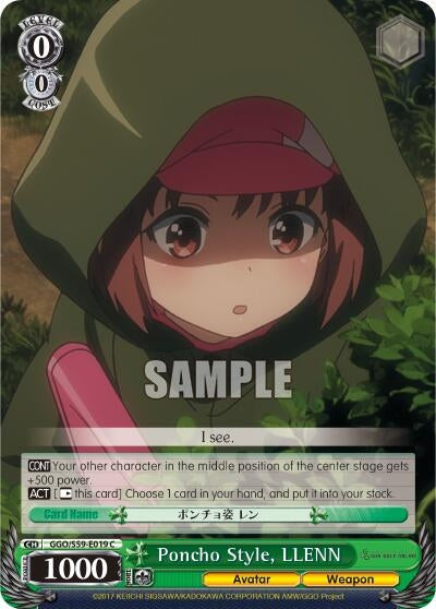 Poncho Style LLENN (59019) [GGO/S59] - Weiss Schwarz Single