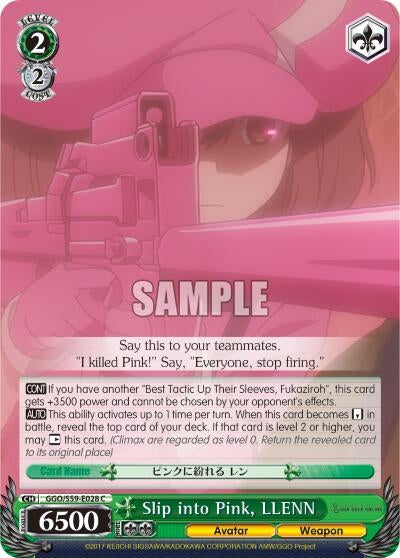 Slip into Pink LLENN (59028) [GGO/S59] - Weiss Schwarz Single