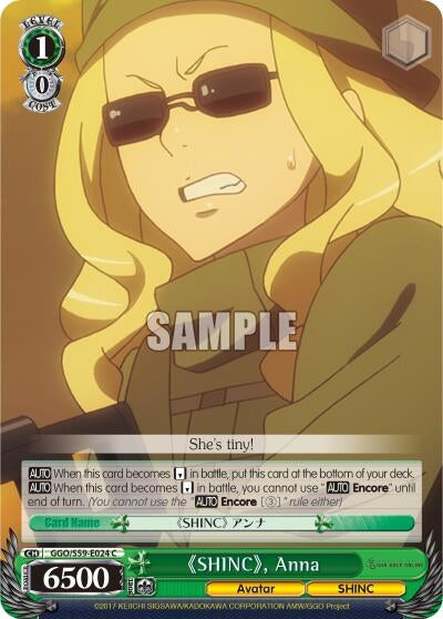 ’SHINC’ Anna (59024) [GGO/S59] - Weiss Schwarz Single