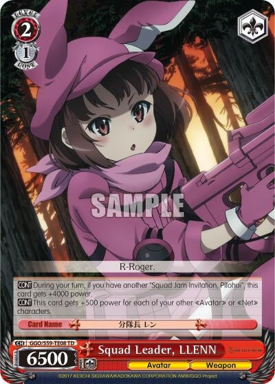 Squad Leader LLENN (5908) [GGO/S59] - Weiss Schwarz Single