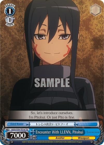 Encounter With LLENN Pitohui (5916) [GGO/S59] - Weiss Schwarz Single