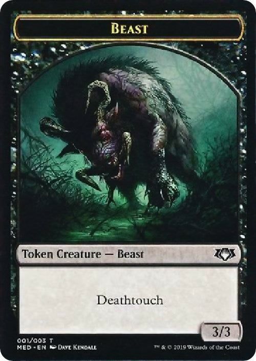 Beast Token (0) [MED3] - MTG Single