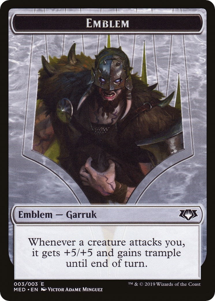 Emblem - Garruk Apex Predator (0) [MED3] - MTG Single