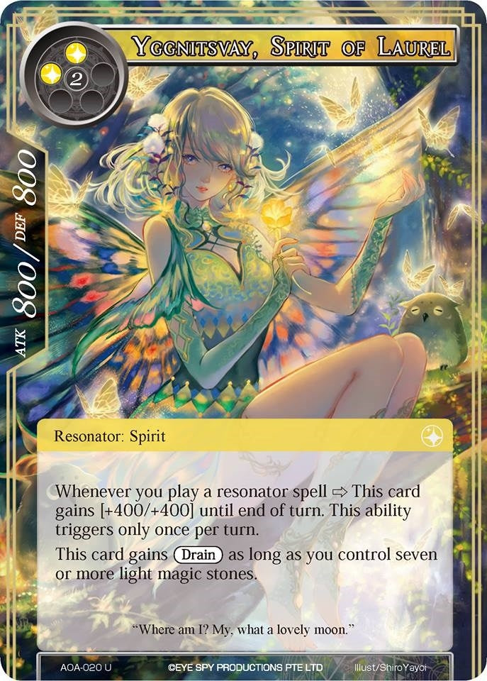 Yggnitsvay Spirit of Laurel (20) [AOA] - Force of Will Single