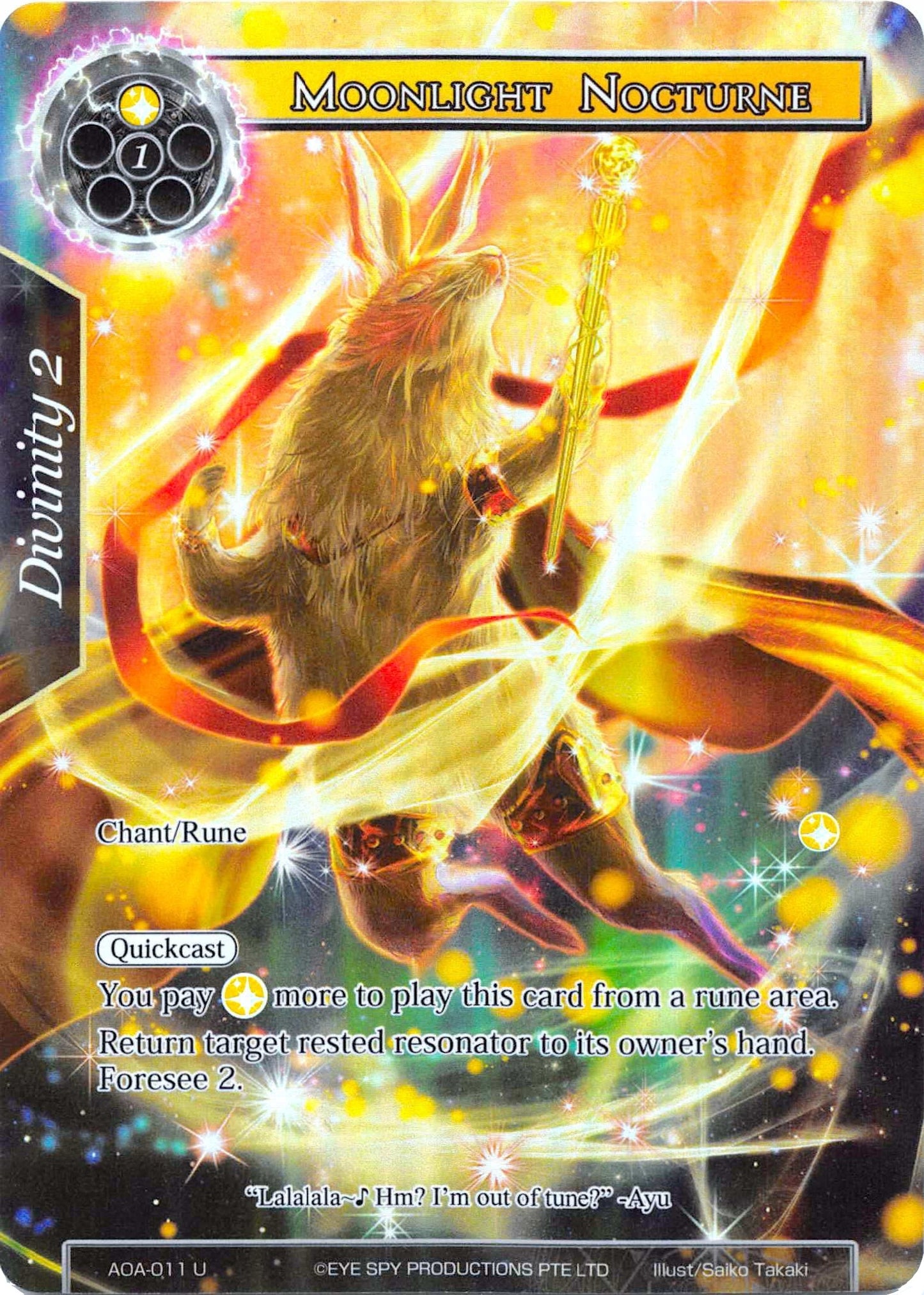 Moonlight Nocturne (Full Art) (11) [AOA] - Force of Will Single