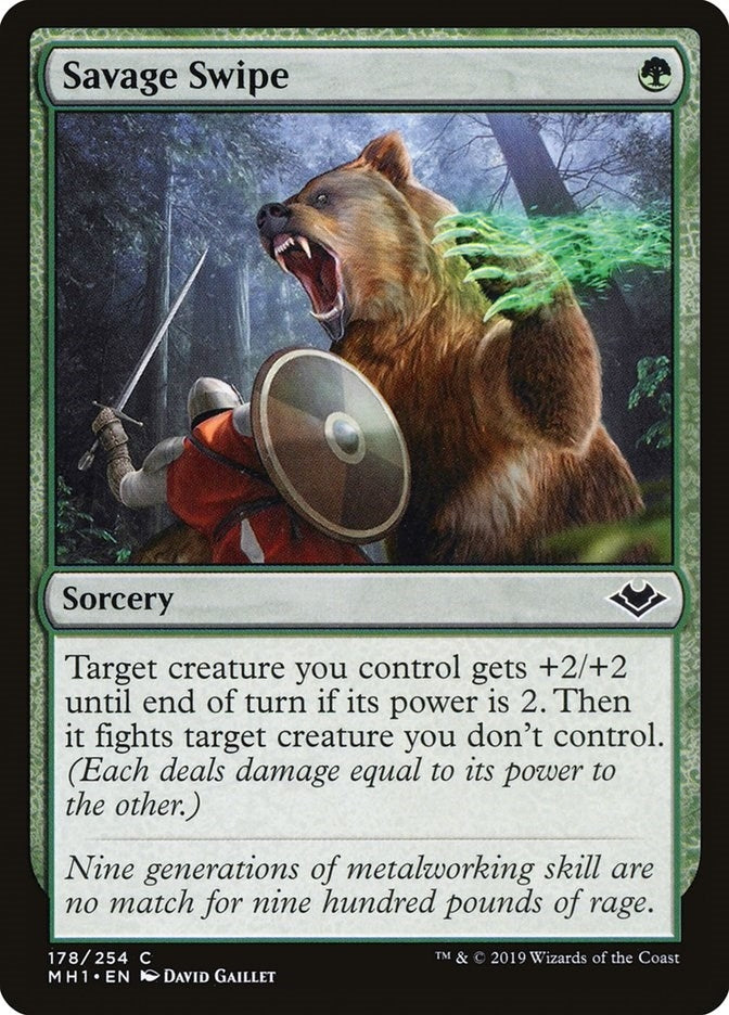 Savage Swipe (178) [MH1] - MTG Single