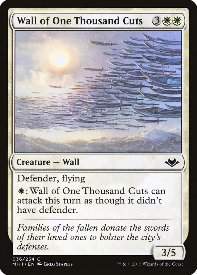 Wall of One Thousand Cuts (36) [MH1] - MTG Single
