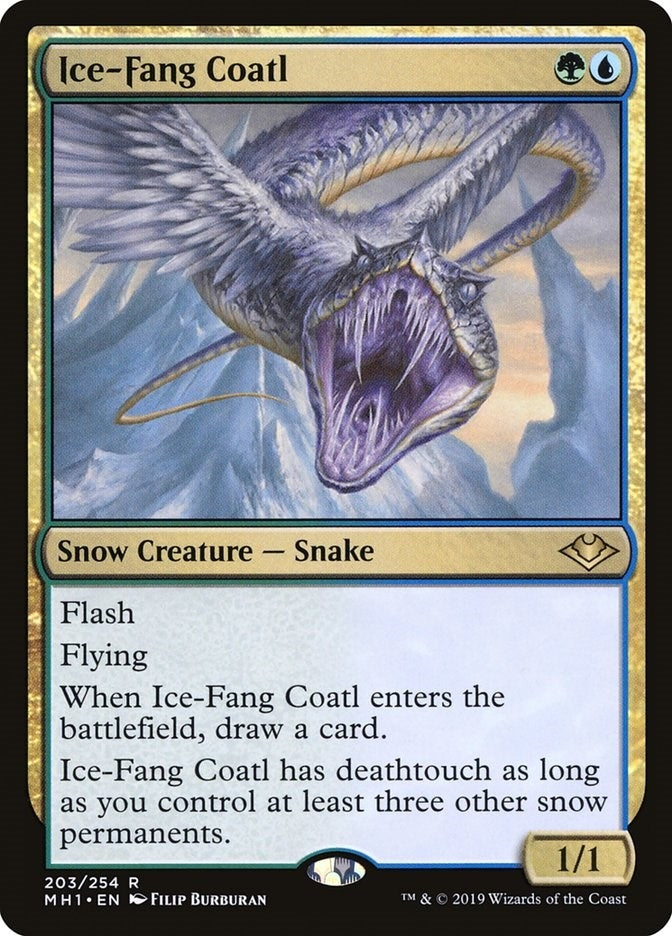 Ice-Fang Coatl (203) [MH1] - MTG Single