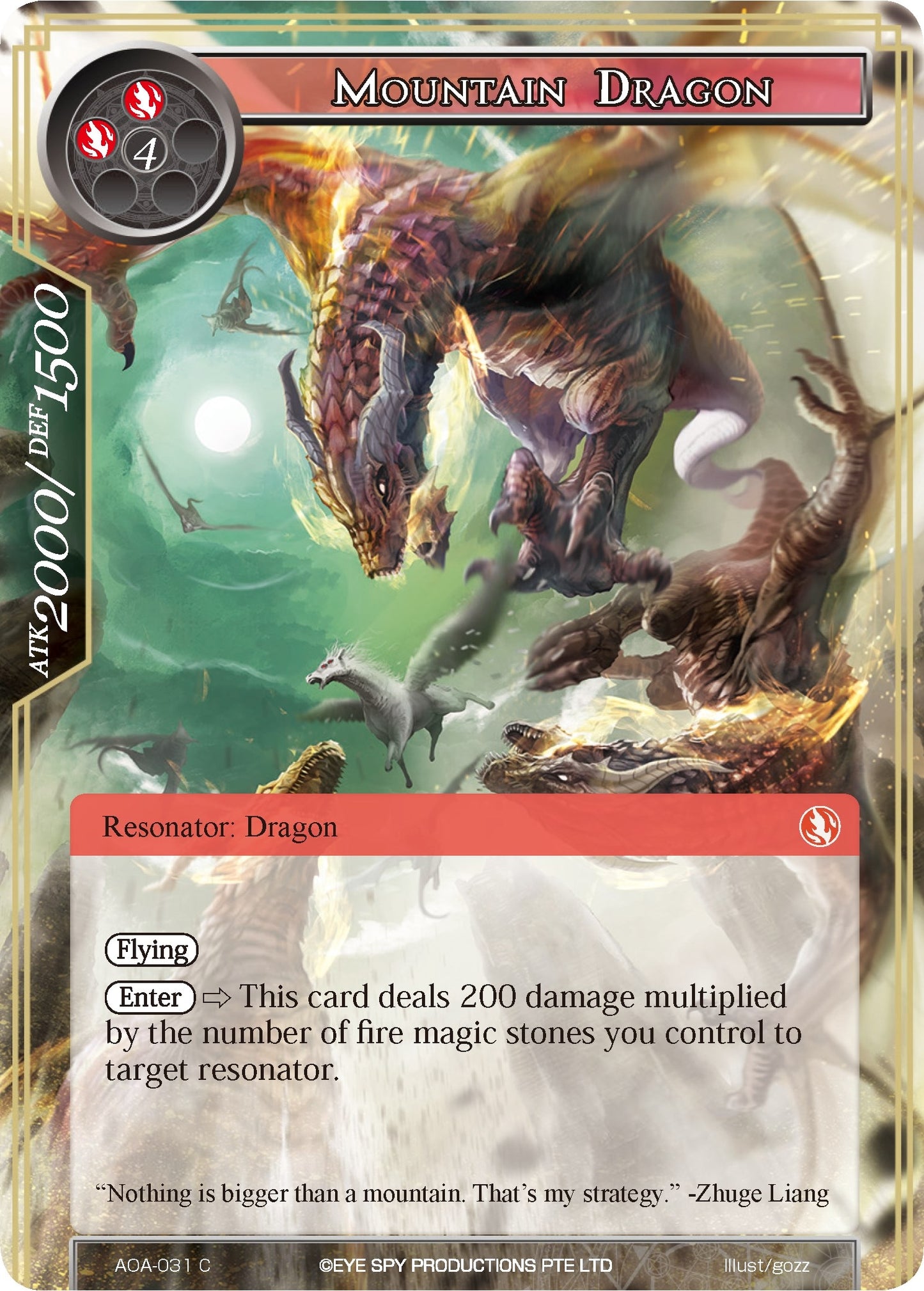 Mountain Dragon (31) [AOA] - Force of Will Single