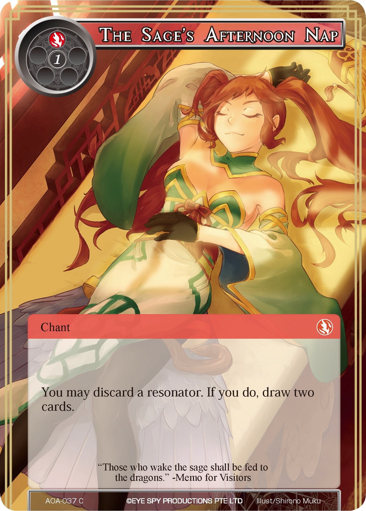 The Sage’s Afternoon Nap (37) [AOA] - Force of Will Single