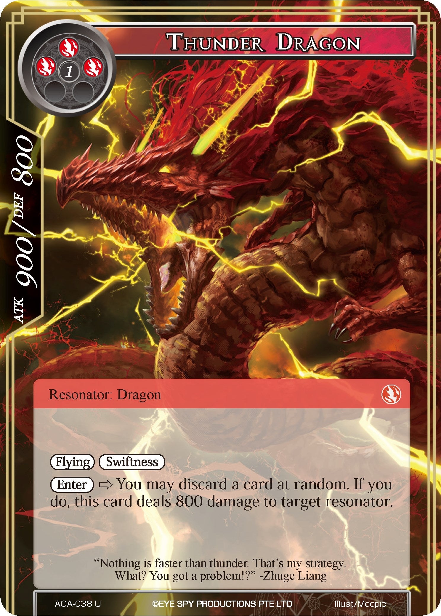 Thunder Dragon (38) [AOA] - Force of Will Single