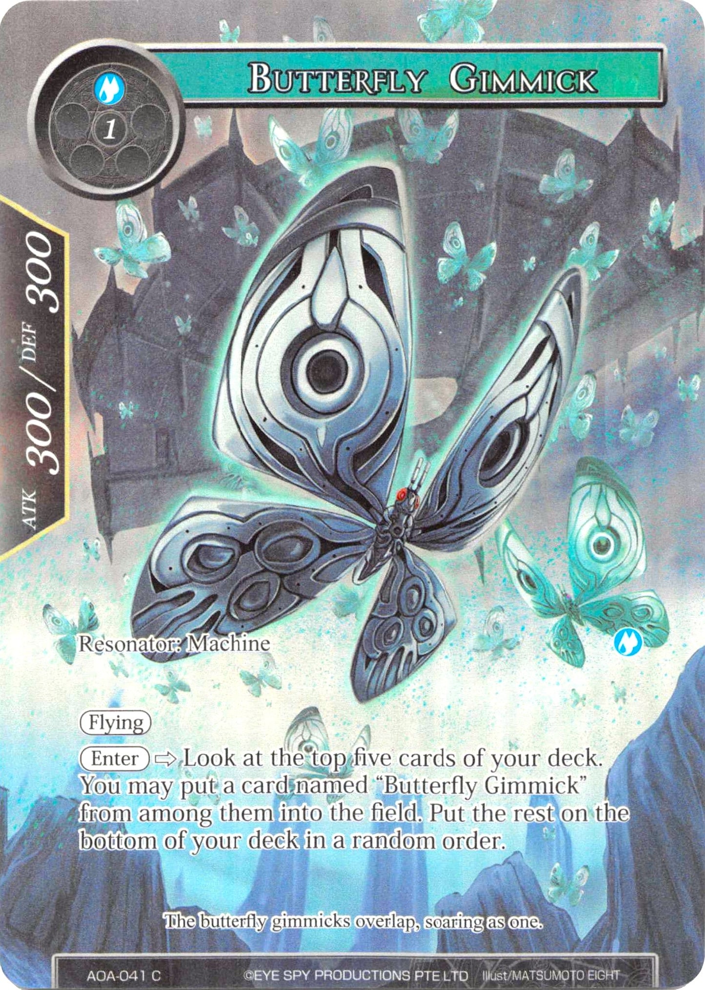 Butterfly Gimmick (Full Art) (41) [AOA] - Force of Will Single