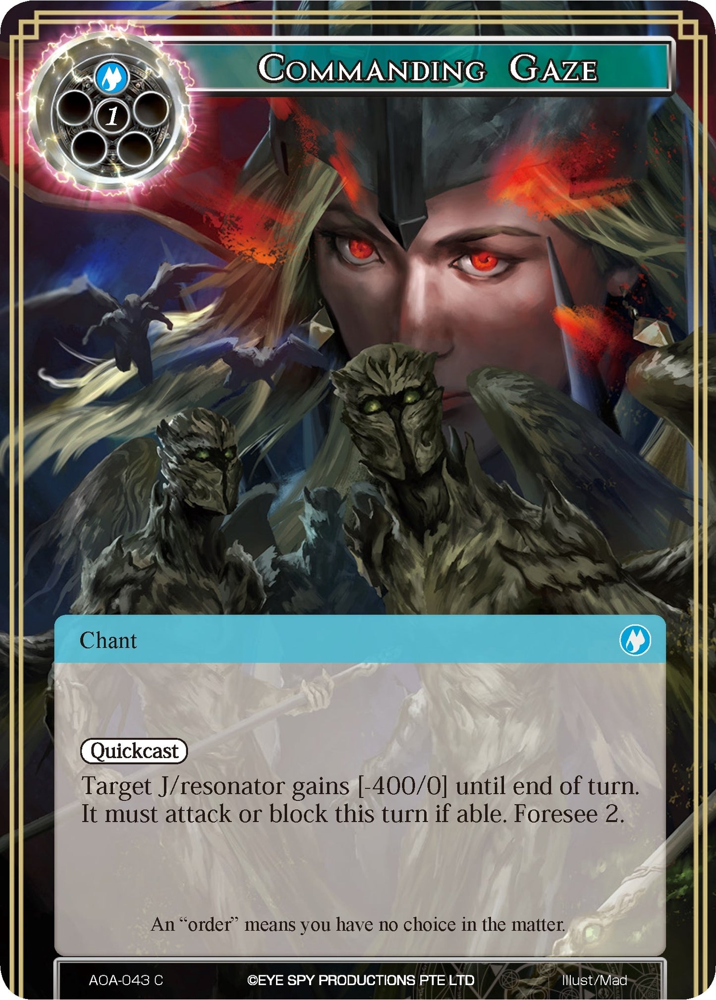Commanding Gaze (43) [AOA] - Force of Will Single