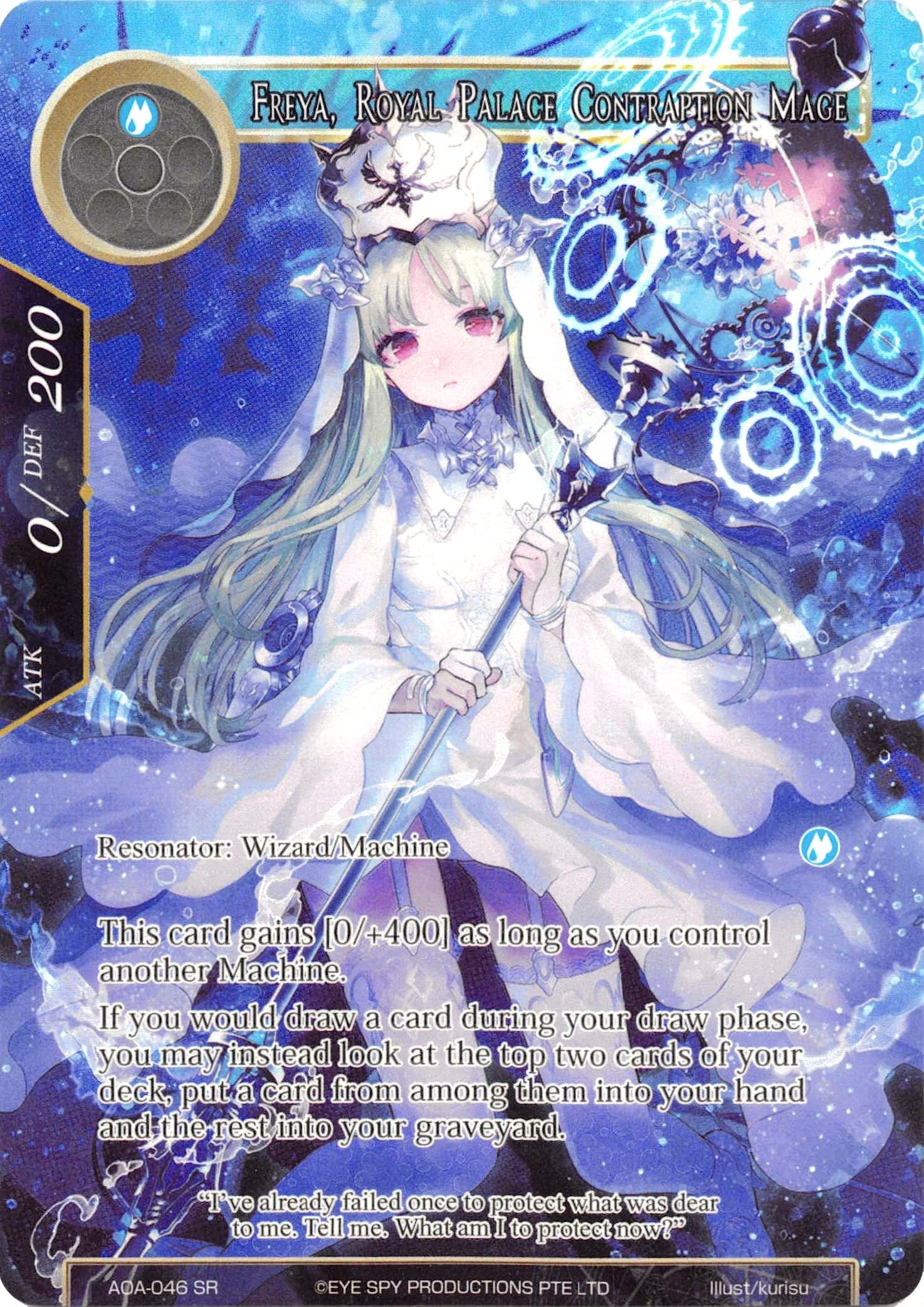 Freya Royal Palace Contraption Mage (Full Art) (46) [AOA] - Force of Will Single