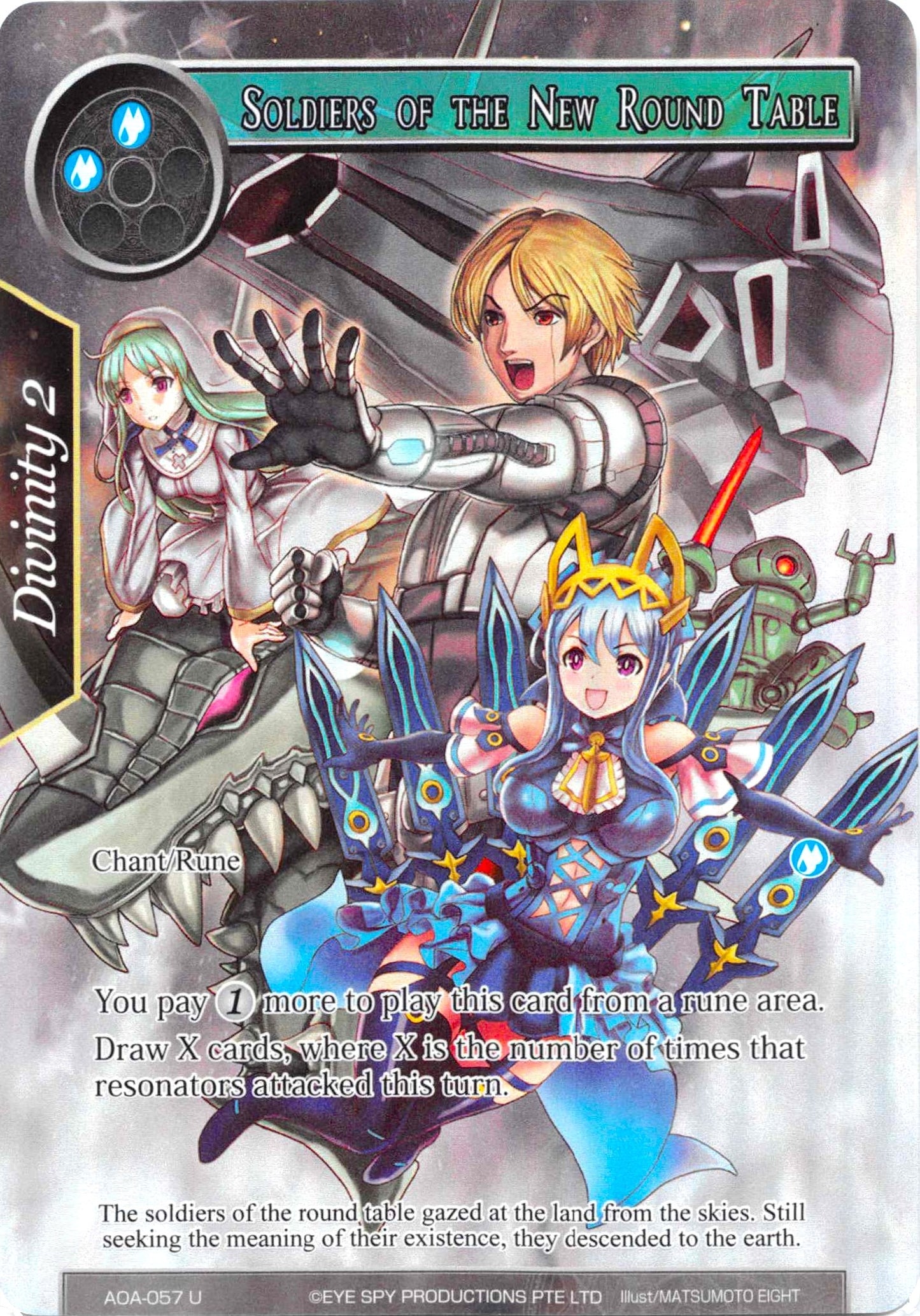 Soldiers of the New Round Table (Full Art) (57) [AOA] - Force of Will Single