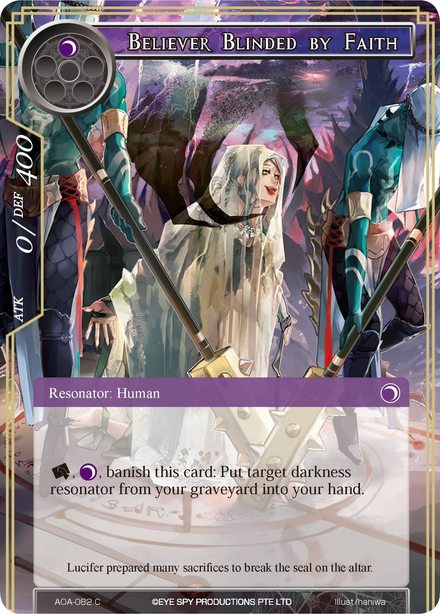Believer Blinded by Faith (82) [AOA] - Force of Will Single